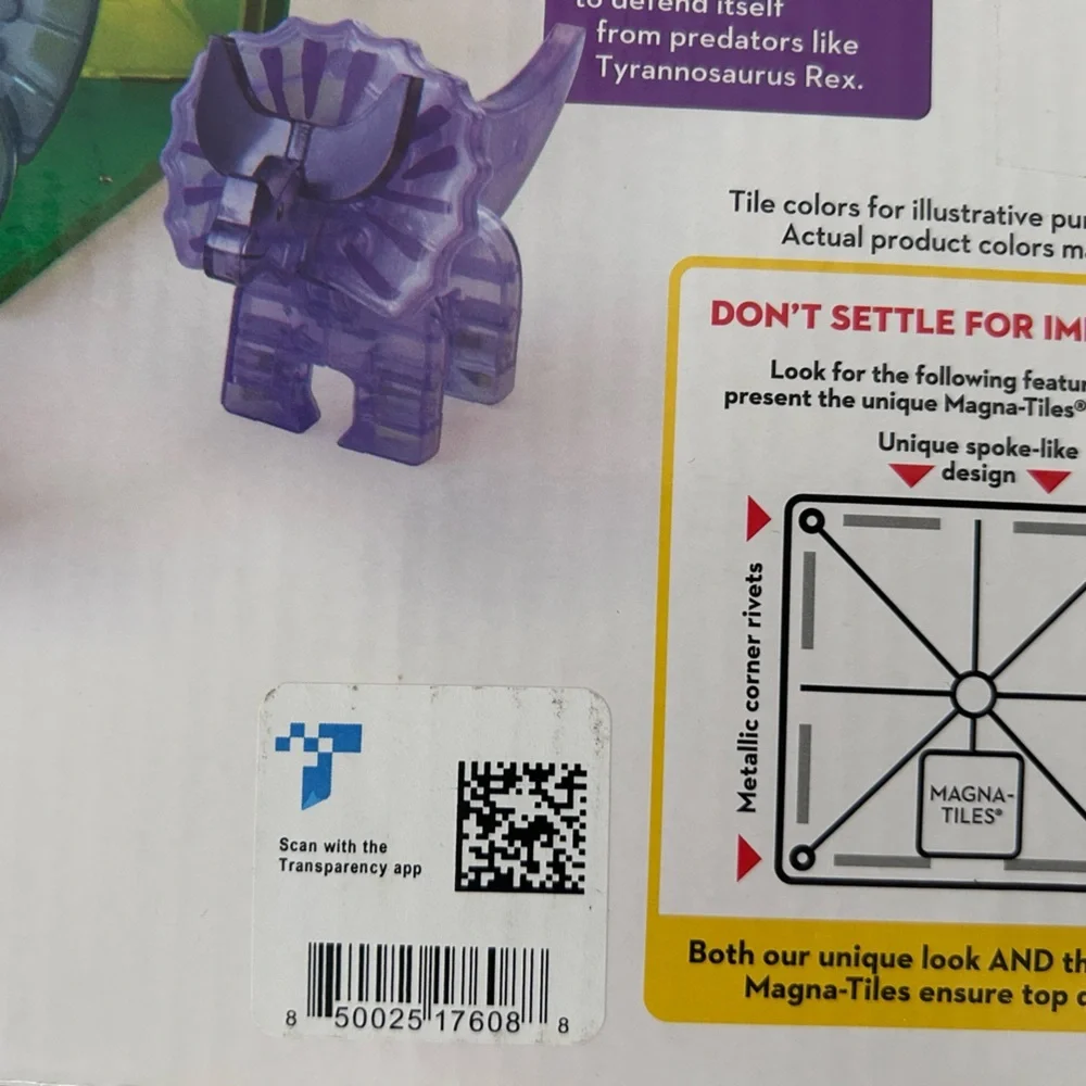 Magna-Tiles | Dino 5-Piece Magnetic Construction Set Dinosaurs Toy